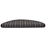 vidaXL Tapis d'escalier auto-adhésifs 15 Pièces Anthracite 56 x 17 x 3 cm
