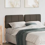 vidaXL Tête de lit capitonnée Marron et Taupe 120 cm Pin massif