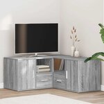 vidaXL Armoire d'angle sonoma gris 160x40x45 cm bois d'ingénierie