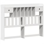 vidaXL Cadre de lit sans matelas blanc 160x200 cm bois de pin massif