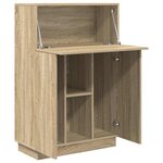 vidaXL Bureau Chêne sonoma 71 5 x 31 5 x 106 5 cm Bois d'ingénierie