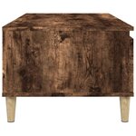 vidaXL Table basse Chêne fumé 90x50x36 5 cm Bois d'ingénierie