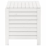 vidaXL Boîte de rangement avec couvercle RANA blanc bois massif de pin