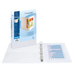 Classeur PP personnalisable Kreacover - 4 anneaux en D 50mm - A4 maxi  blanc x 10 EXACOMPTA