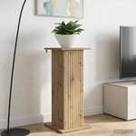 vidaXL Support de Plante Chêne artisanal 30 5 x 30 x 80 5 cm