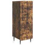 vidaXL Buffet Chêne fumé 34 5 x 33 x 92 cm Bois d'ingénierie