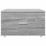 vidaXL Armoire à tiroirs Gris 55 x 45 x 33 5 cm Bois d'ingénierie
