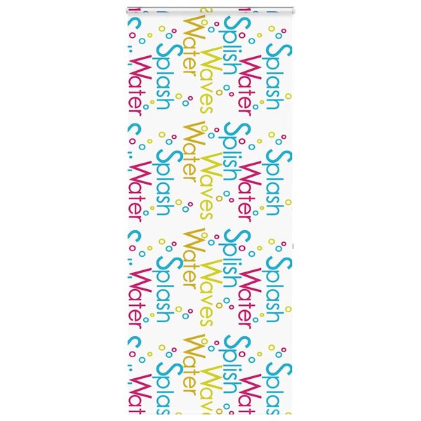 vidaXL Store enrouleur de douche avec cassette largeur du tissu 96 cm