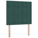 vidaXL Lit avec rangement et matelas Vert foncé 90 x 190 cm Velours
