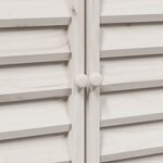 vidaXL Abri de jardin Blanc 106 x 56 x 113 5 cm Bois de Sapin Massif