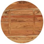 vidaXL Dessus de table Ø70x3 8 cm rond bois massif d'acacia