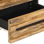 vidaXL Table de chevet 50x34x62 cm bois de manguier massif brut