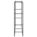 vidaXL Portant de bois de chauffage noir 110x30x116 cm acier