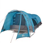 vidaXL Tente familiale tunnel 8 personnes bleu imperméable