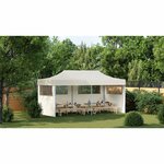 vidaXL Tente de réception pliable crème 3 x 6 m