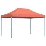vidaXL Tente de fête 279 x 410 x 315 cm Terre cuite Tissu Oxford