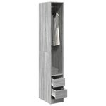 vidaXL Garde-robe sonoma gris 30x50x200 cm bois d'ingénierie