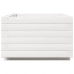 vidaXL Jardinière blanc 70x40x26 5 cm bois de pin massif