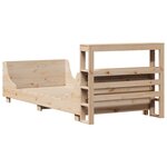 vidaXL Cadre de lit sans matelas 75x190 cm bois de pin massif