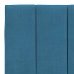vidaXL Cadre de lit sans matelas bleu 200x200 cm velours