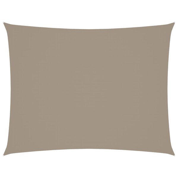 vidaXL Voile de parasol tissu oxford rectangulaire 5x6 m taupe