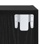 vidaXL Ensemble de meubles TV 2 Pièces Chêne noir Bois d'ingénierie