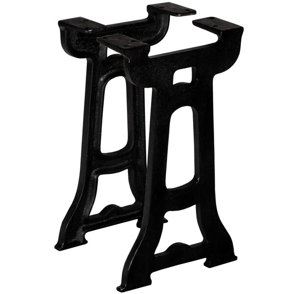 vidaXL Pied de banc 2 Pièces Cadre en Y Fonte