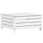 vidaXL Salon de jardin 6 Pièces blanc bois de pin massif