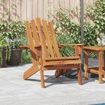 vidaXL Chaise de jardin Adirondack Bois d'acacia massif