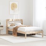 vidaXL Cadre de lit sans matelas 100x200 cm bois massif de pin