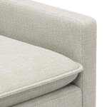 vidaXL Ensemble de Canapés 2 Pièces Crème Polyester