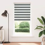 vidaXL Store zèbre gris foncé largeur du tissu 95 9 cm polyester