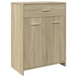 vidaXL Armoire de salle de bain Chêne sonoma 60x33x80 cm Aggloméré