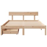 vidaXL Cadre de lit sans matelas 150x200 cm bois de pin massif