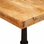 vidaXL Table bistrot Marron 50 x 50 x 76 cm Bois de mangue massif