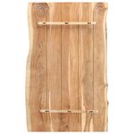 vidaXL Dessus de table Bois d'acacia massif 100x(50-60)x3 8 cm