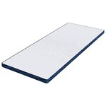 vidaXL Surmatelas Blanc 70 x 200 cm Tissu jacquard
