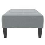 vidaXL Repose-pied gris clair 77x55x31 cm tissu