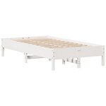 vidaXL Cadre de lit sans matelas blanc 120x200 cm bois de pin massif