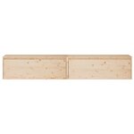 vidaXL Armoires murales 2 Pièces 100x30x35 cm Bois de pin massif