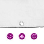 vidaXL Housse de protection plantes avec œillets 3x6 m polyéthylène