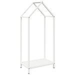 vidaXL Portant de bois chauffage blanc 40x25x90 cm