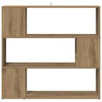 vidaXL Bibliothèque/Séparateur de pièce chêne artisanal 100x24x94 cm