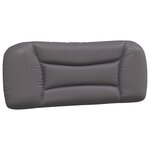 vidaXL Lit avec matelas Hvar gris 100x200 cm similicuir