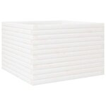 vidaXL Jardinière blanc 70x70x46 cm bois de pin massif