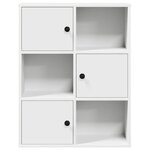 vidaXL Bibliothèque blanc 60x24x76 5 cm bois d'ingénierie