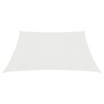 vidaXL Voile d'ombrage 160 g/m² Blanc 5x5 m PEHD