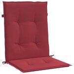 vidaXL Coussins de chaise de jardin à dossier bas lot de 6
