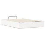 vidaXL Cadre de lit ottoman Blanc 120 x 200 cm Pin massif