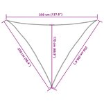 vidaXL Voile d'ombrage 160 g/m² Crème 2 5x2 5x3 5 m PEHD